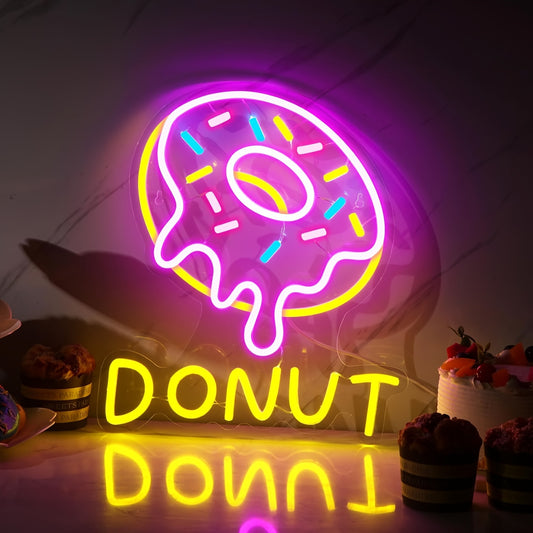 Luz Decorativa USB LED “Donut Glow” para Pared 🍩