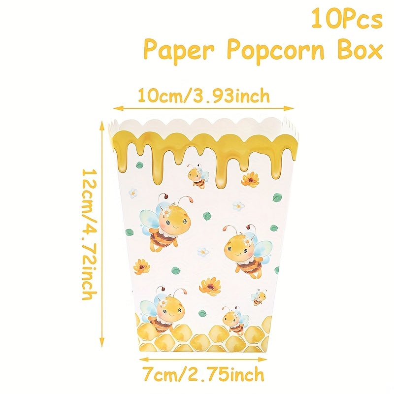 Cajas para golosinas “Bee Party” (x10)