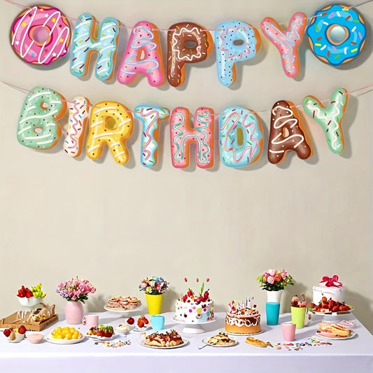 🍩 Banner de cumpleaños “Donut”