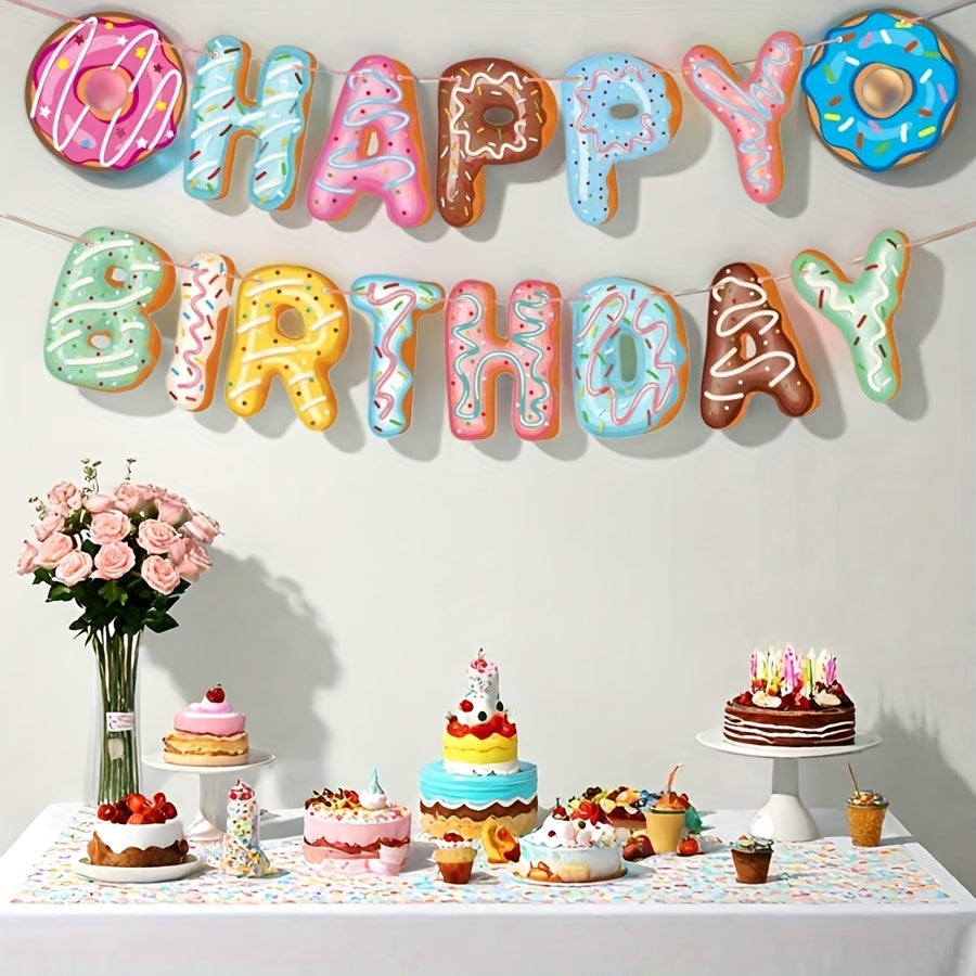 🍩 Banner de cumpleaños “Donut”