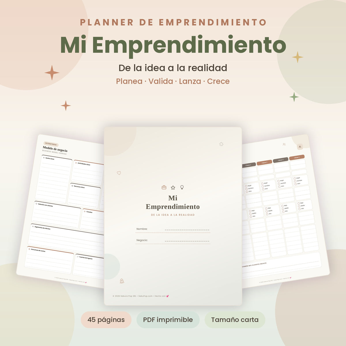 Mi Emprendimiento | Planner de Negocios y Emprendedores PDF