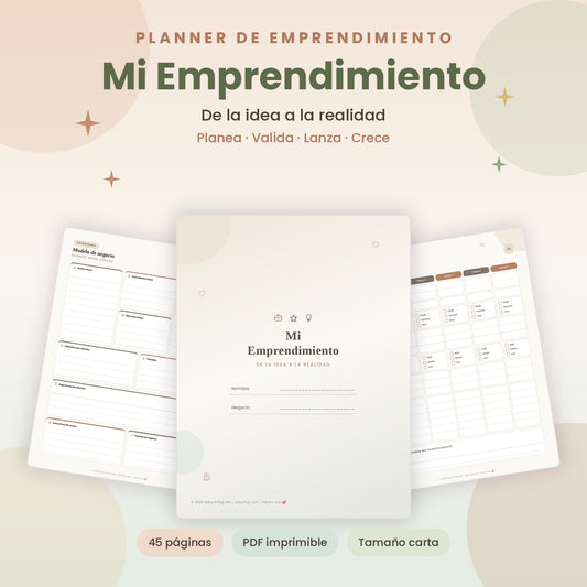 Mi Emprendimiento | Planner de Negocios y Emprendedores PDF