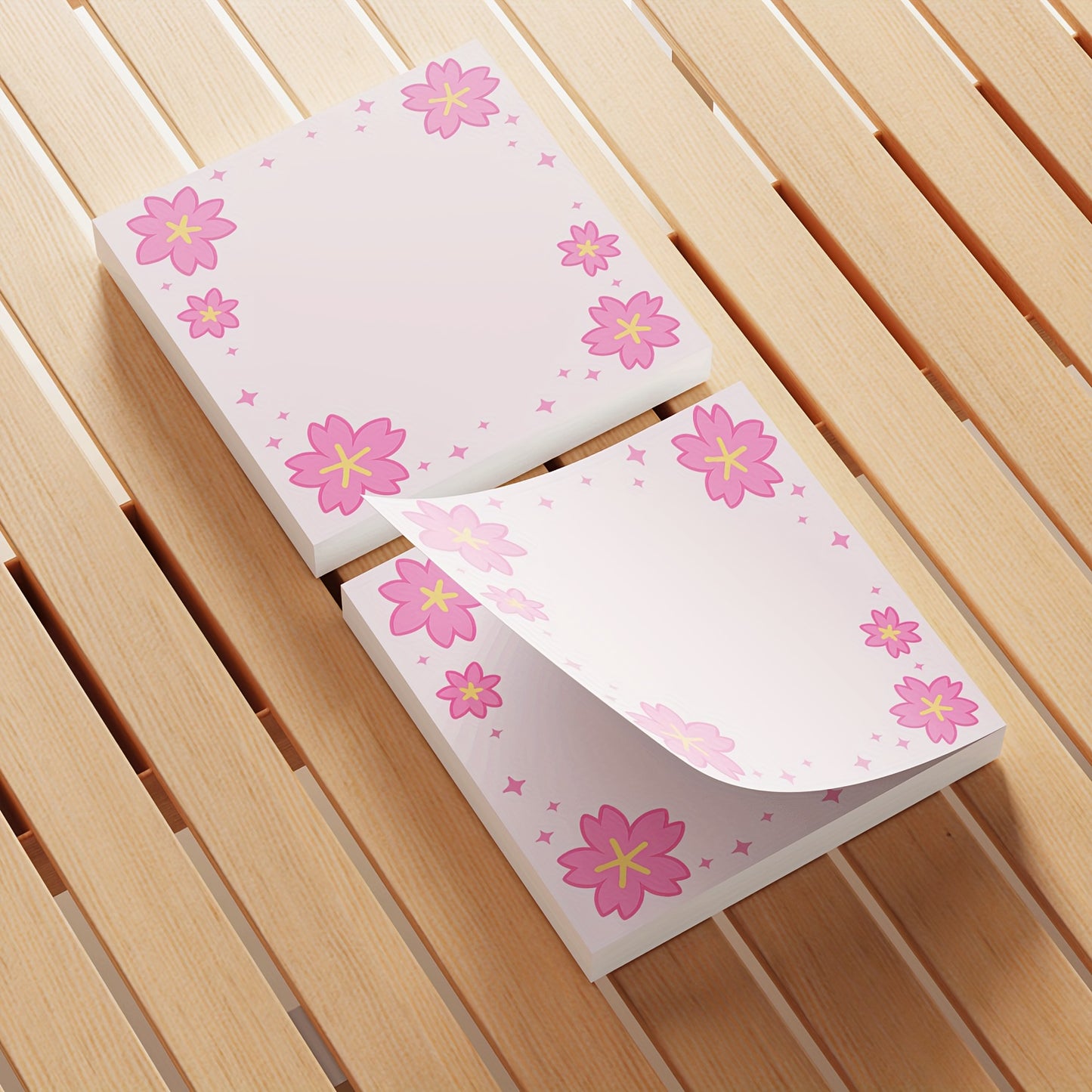 🌸 Set de 4 Sticky Notes Sakura – Estilo Kawaii