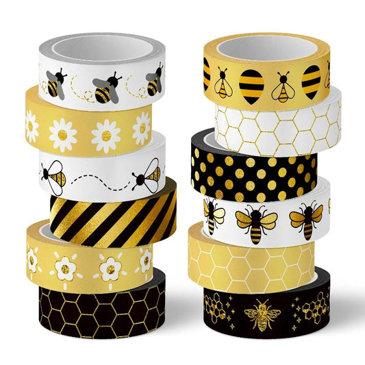 Set 12 Washi Tape “Bee Party” 🌼🐝