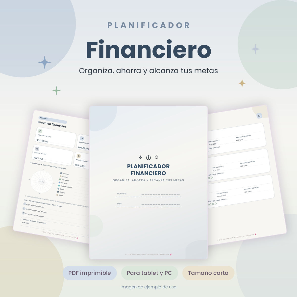 Planificador Financiero | Organiza tu Dinero, Ahorra y Cumple tus Metas PDF