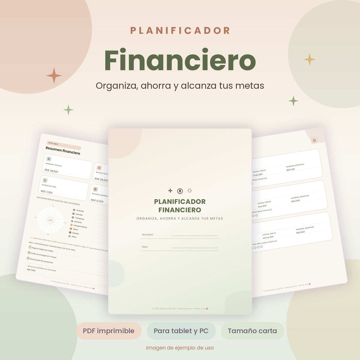 Planificador Financiero | Organiza tu Dinero, Ahorra y Cumple tus Metas PDF