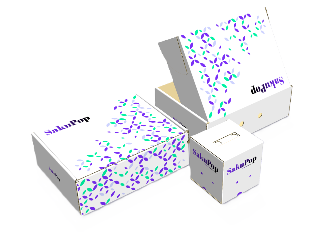 Caja Carton Corrugado Blanca Sakupop 📦◻️