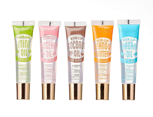 Broadway Vita-Lip – Set de 5 Brillos de Labios Transparentes 💋💄✨