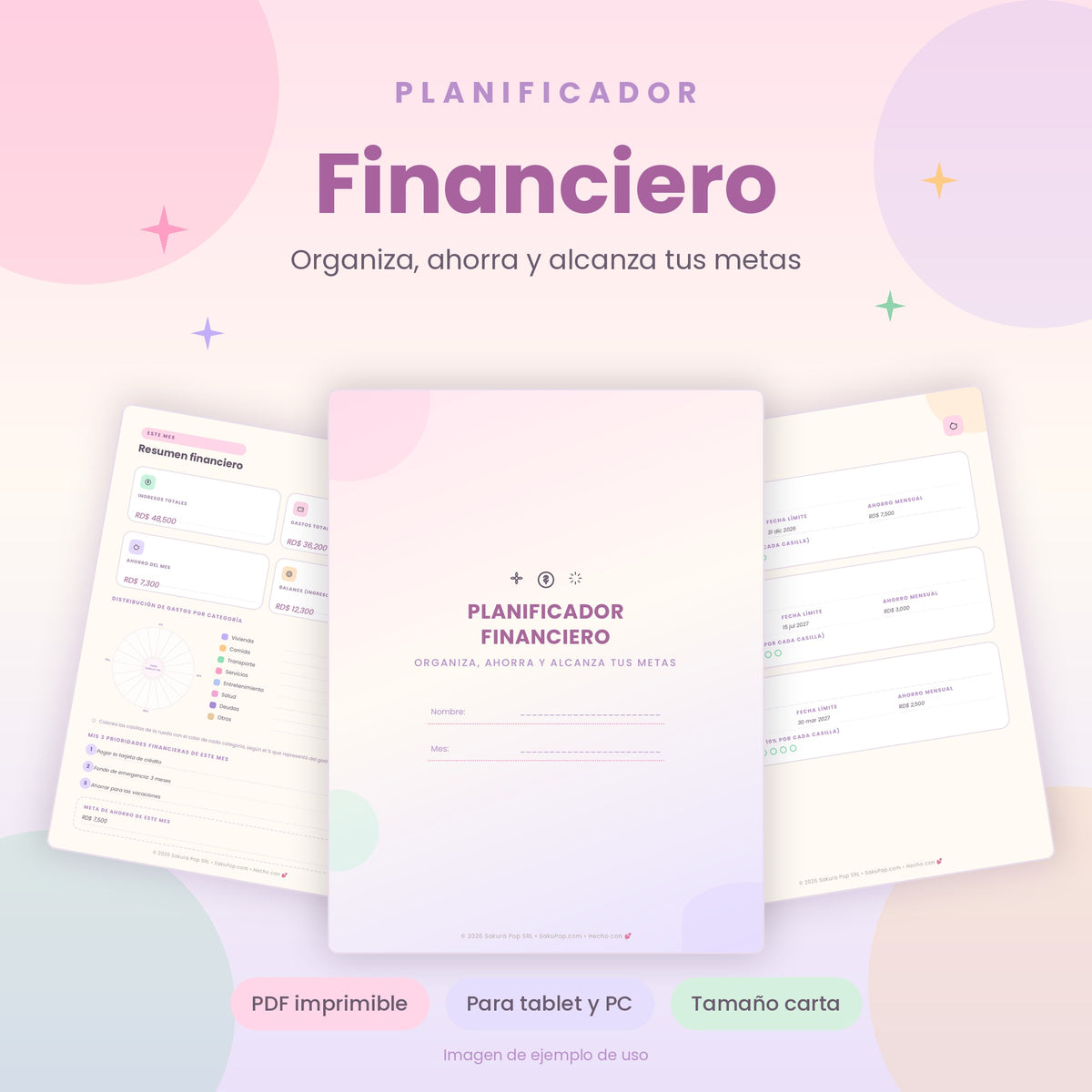 Planificador Financiero | Organiza tu Dinero, Ahorra y Cumple tus Metas PDF