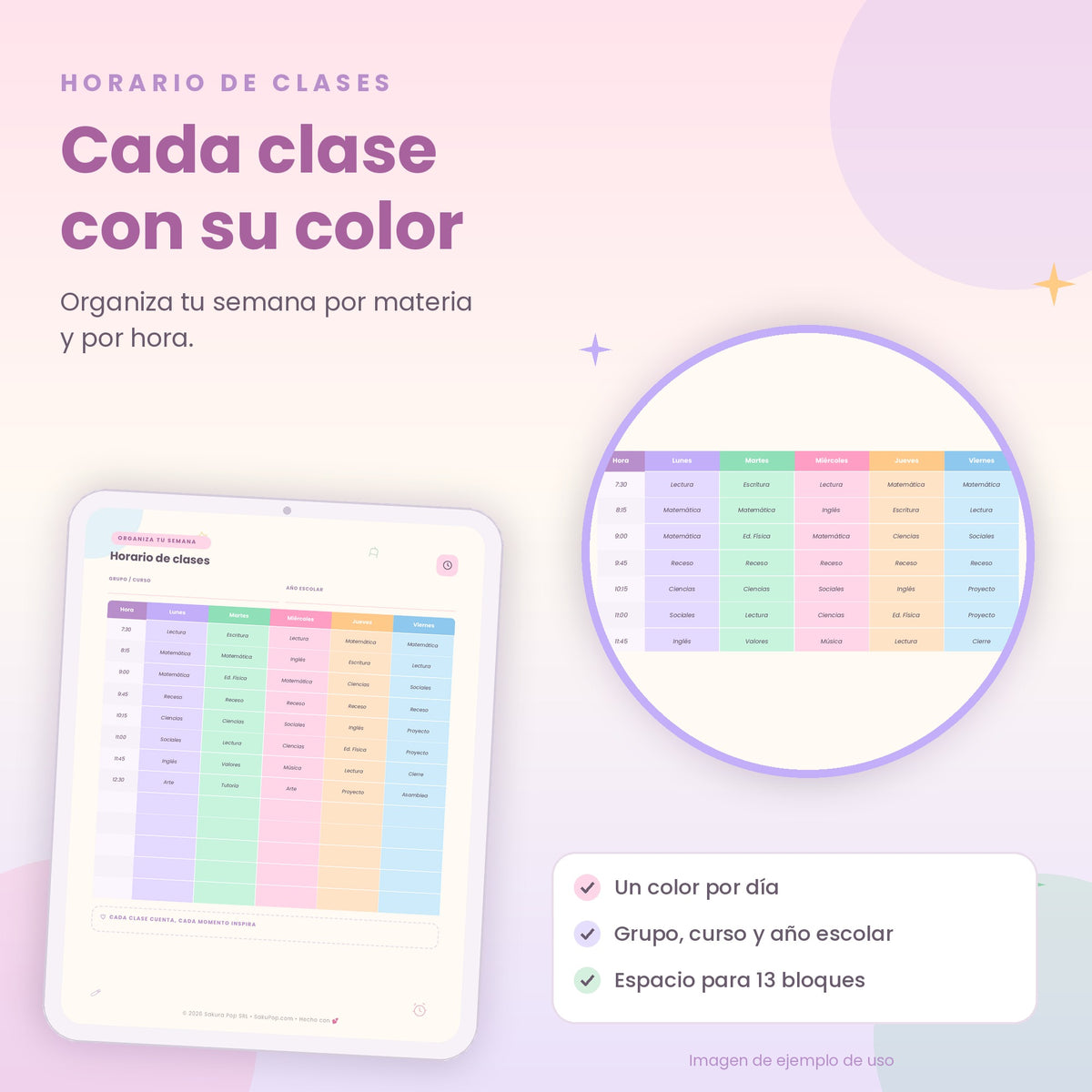 Mi Diario Docente | Agenda y Organizador Escolar PDF Imprimible