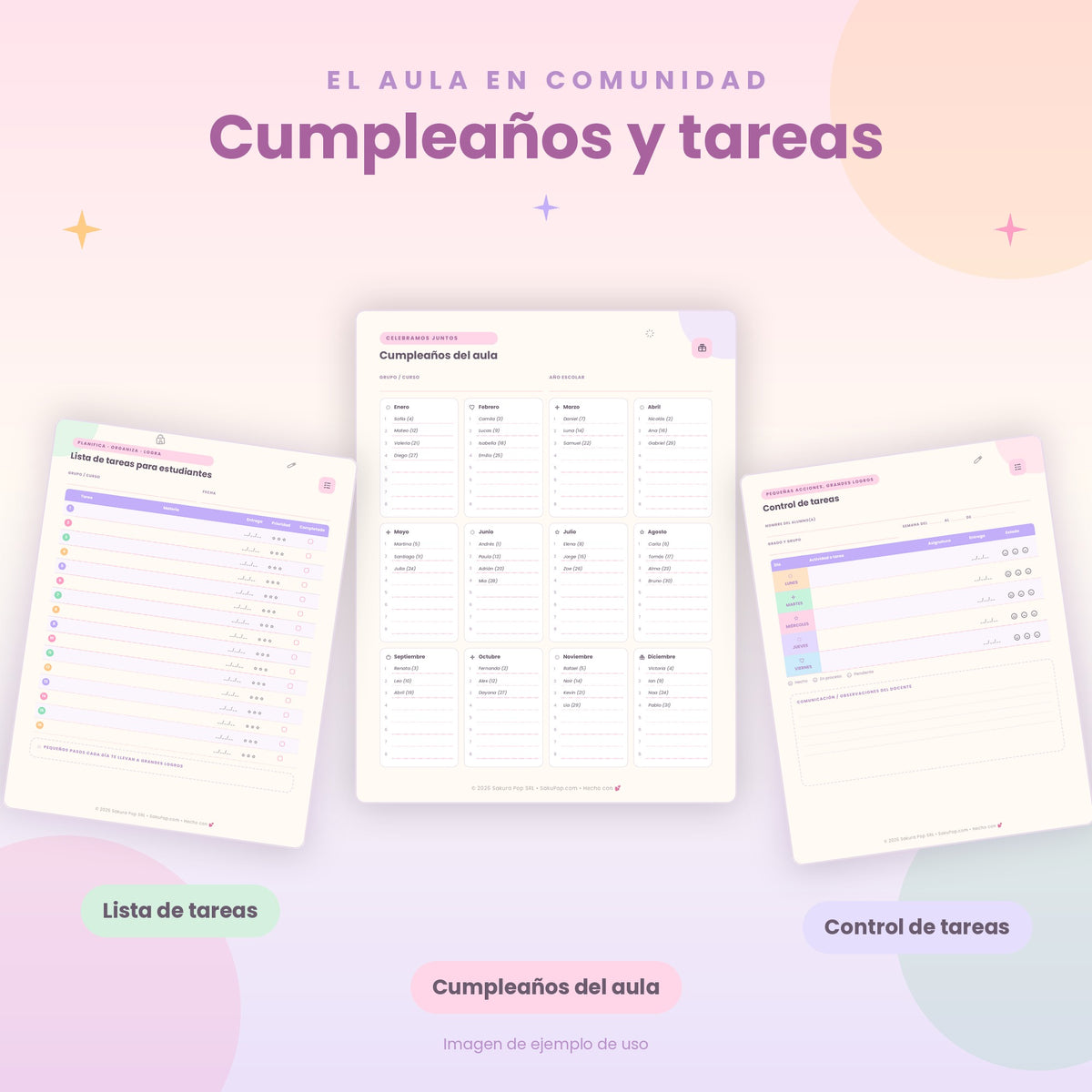 Mi Diario Docente | Agenda y Organizador Escolar PDF Imprimible