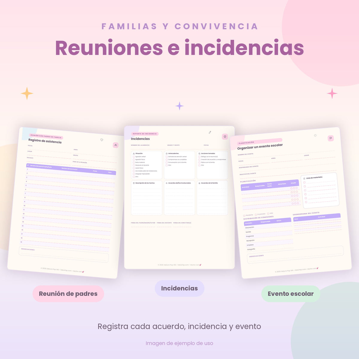 Mi Diario Docente | Agenda y Organizador Escolar PDF Imprimible