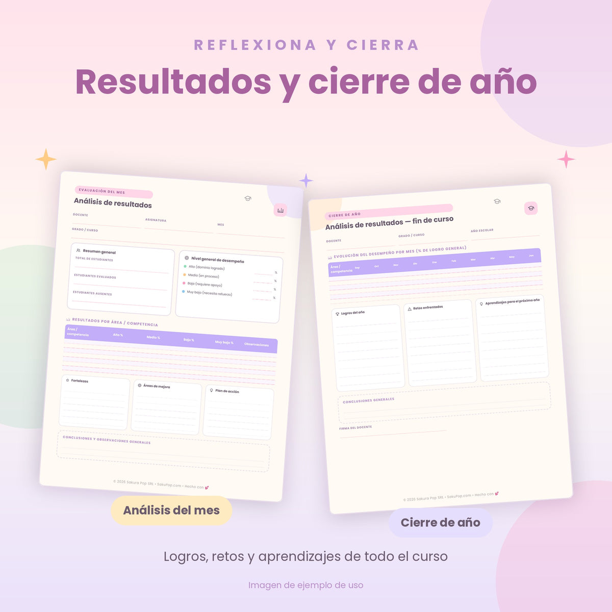 Mi Diario Docente | Agenda y Organizador Escolar PDF Imprimible