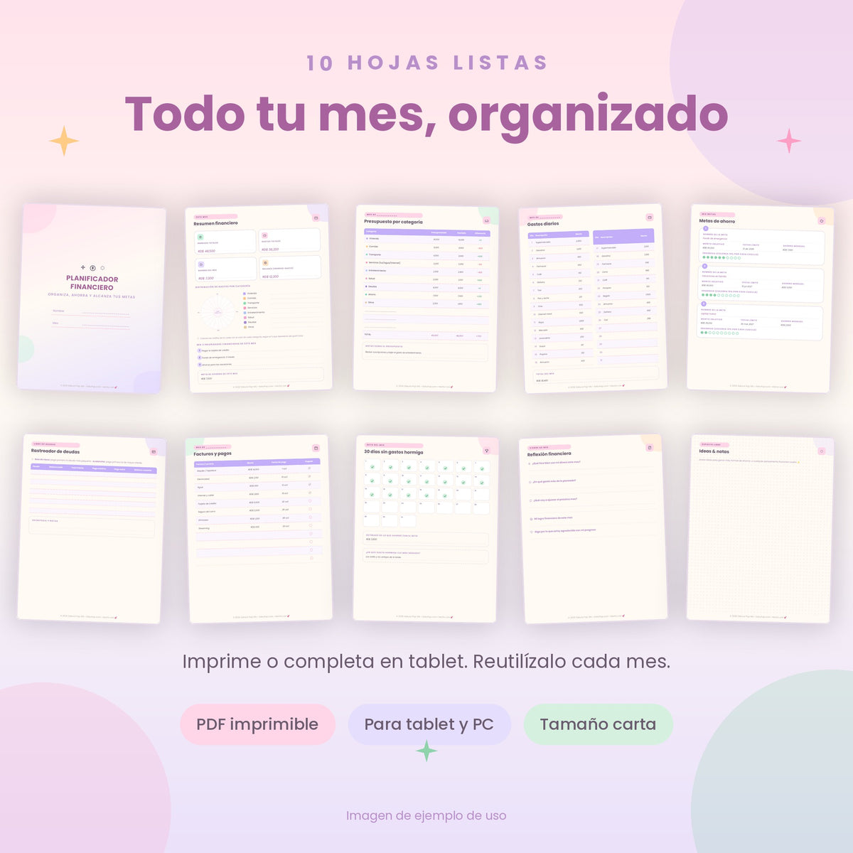 Planificador Financiero | Organiza tu Dinero, Ahorra y Cumple tus Metas PDF