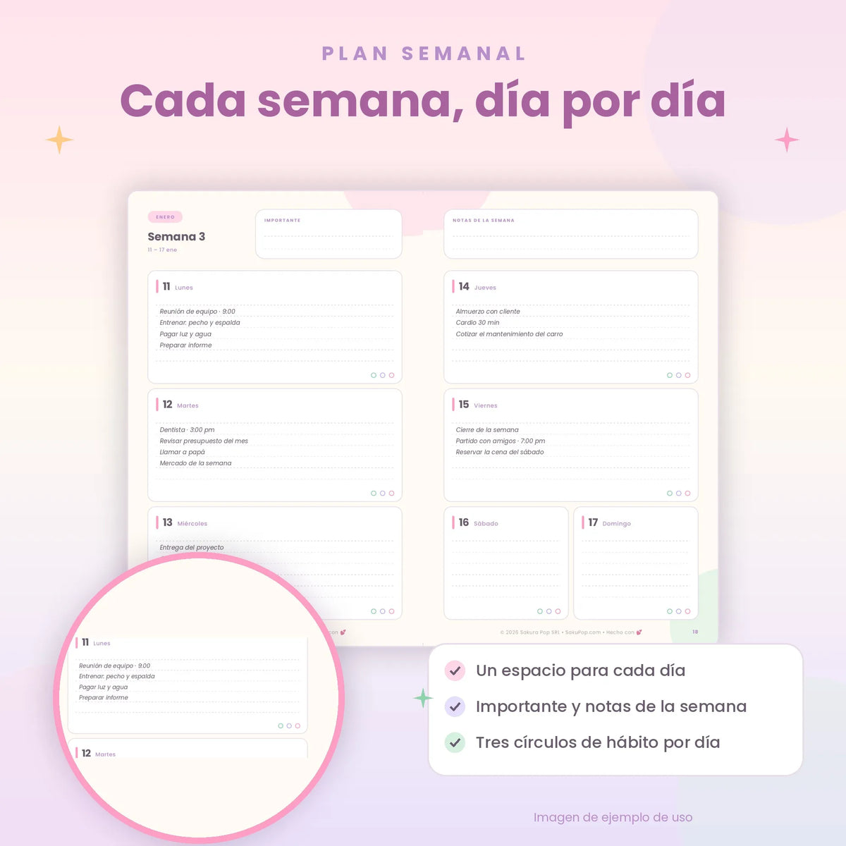 Agenda Planeador 2027 Imprimible | Planner Anual PDF con Metas y Hábitos