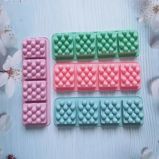 Molde reutilizable de silicona para crear jabones artesanales y barras de loción