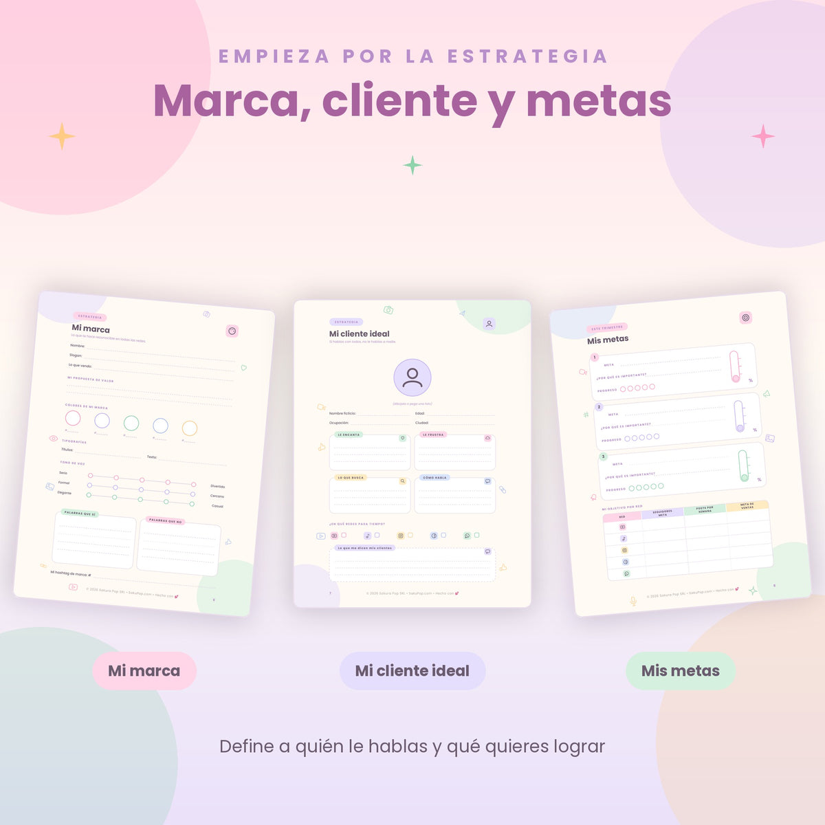 Planner de Contenido para Redes Sociales A4 | Organiza, Crea y Vende Más