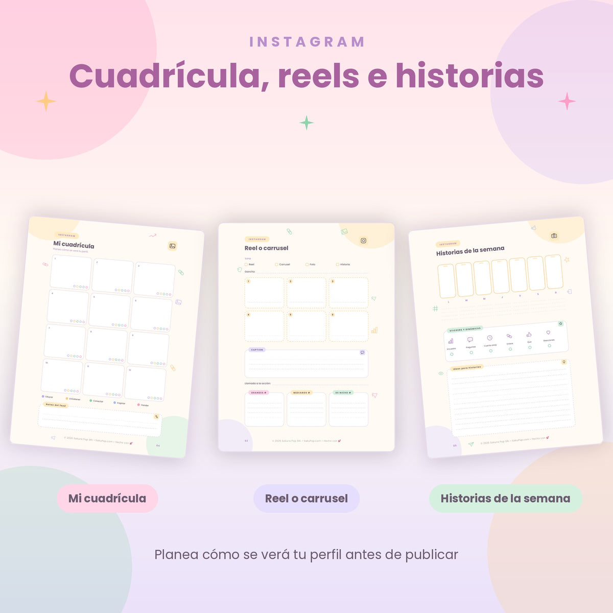 Planner de Contenido para Redes Sociales A4 | Organiza, Crea y Vende Más