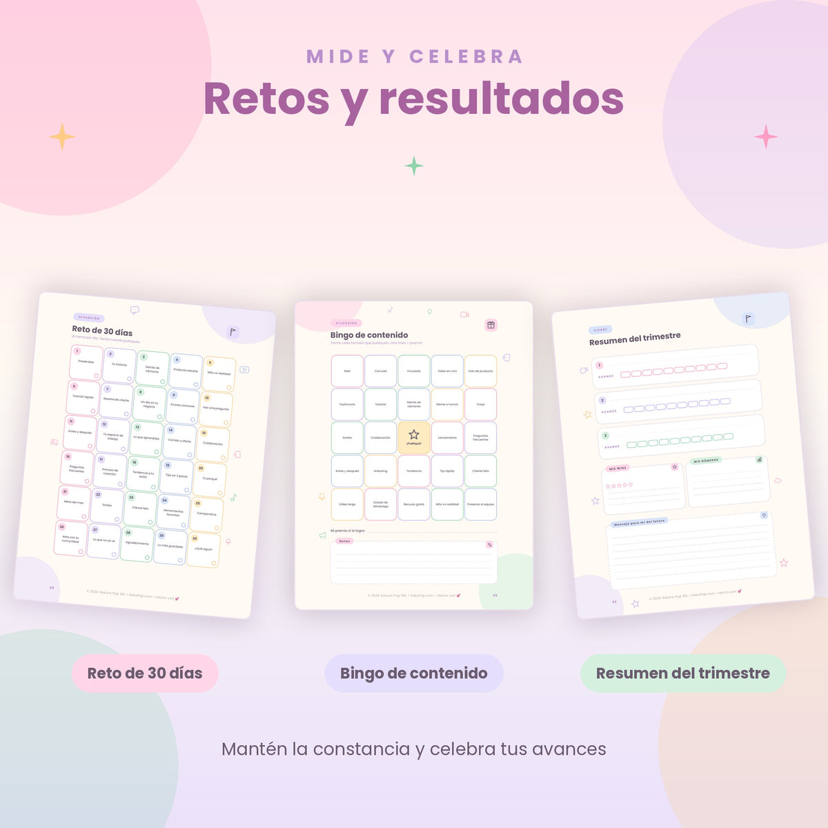 Planner de Contenido para Redes Sociales A4 | Organiza, Crea y Vende Más