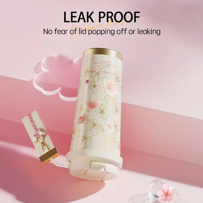 🌸 Vaso Térmica Cherry Blossom – 17 oz ☕
