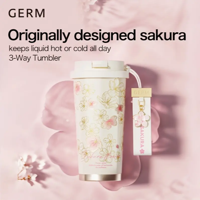 🌸 Vaso Térmica Cherry Blossom – 17 oz ☕