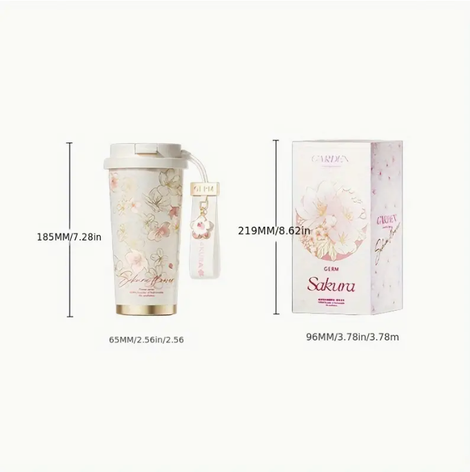 🌸 Vaso Térmica Cherry Blossom – 17 oz ☕
